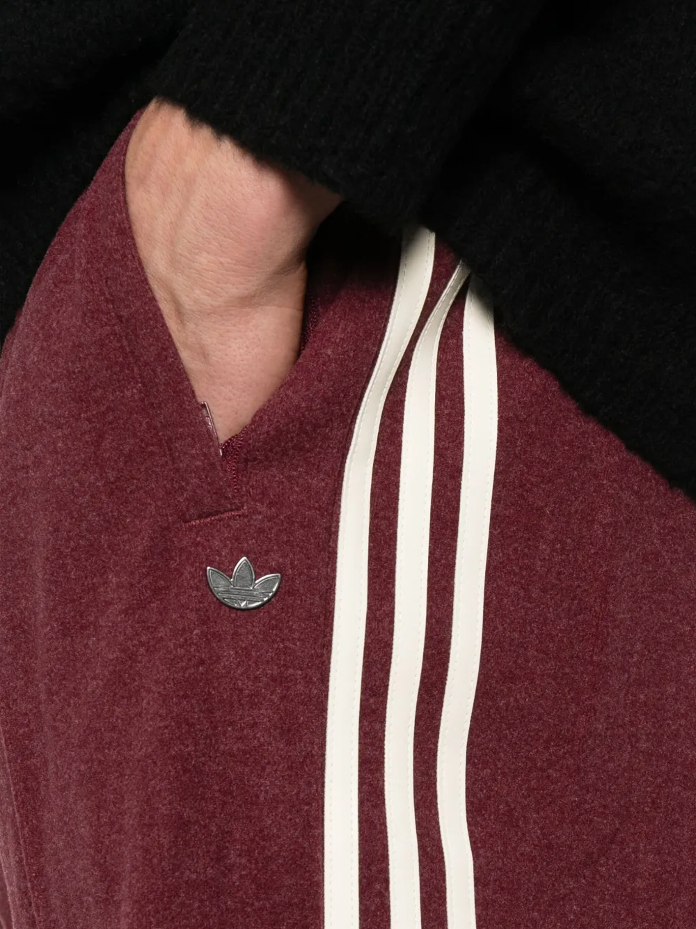 adidas Premium trainingsbroek met zijstreep Rood