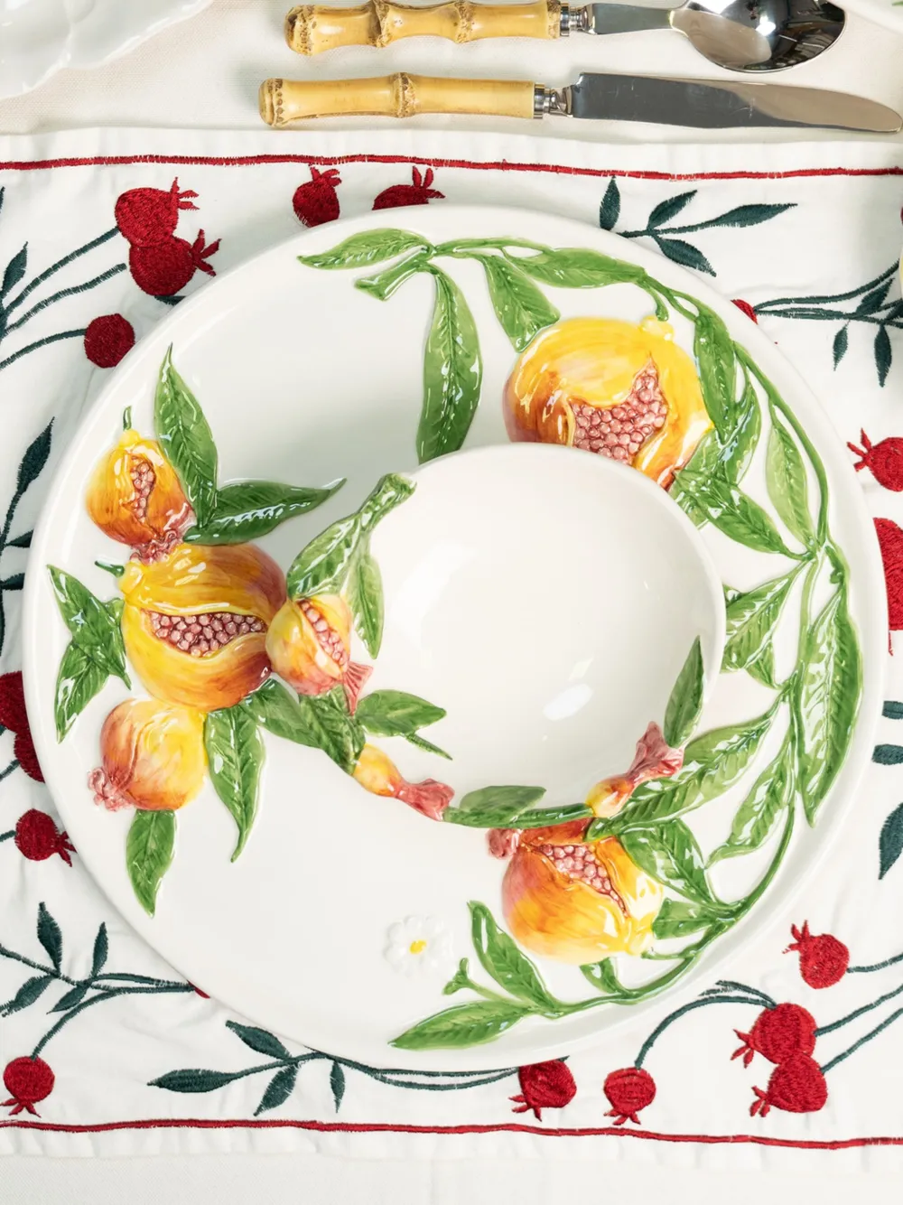  Les-ottomans Small Pomegranate Bowl (16cm) - White 