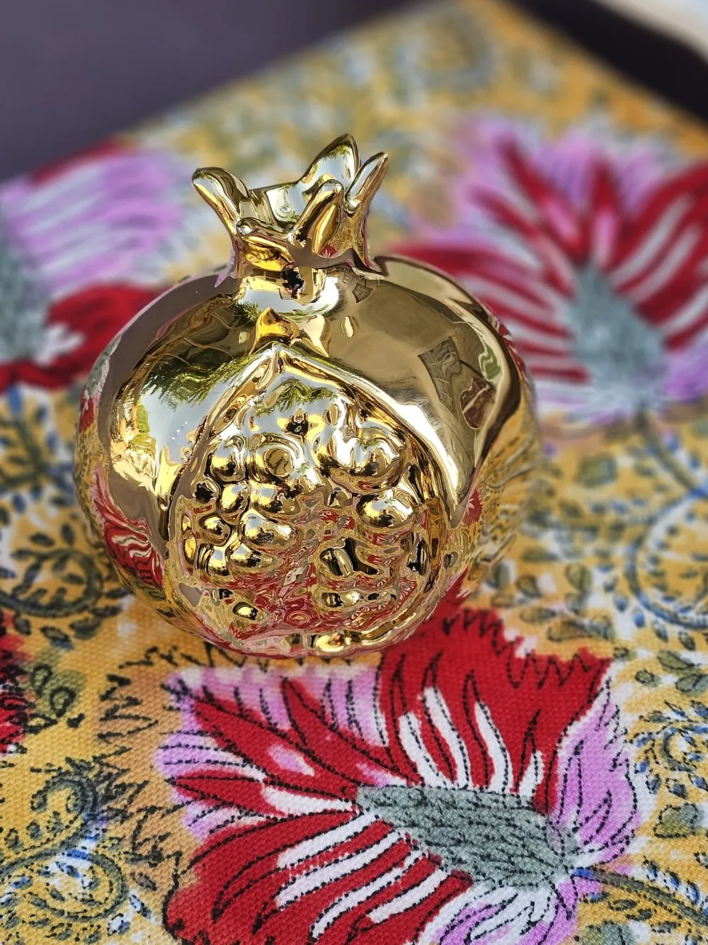  Les-ottomans Pomegranate Sculpture (8cm) - Gold 