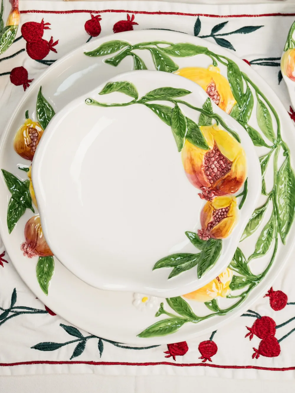  Les-ottomans Large Pomegranate Bowl (23cm) - White 