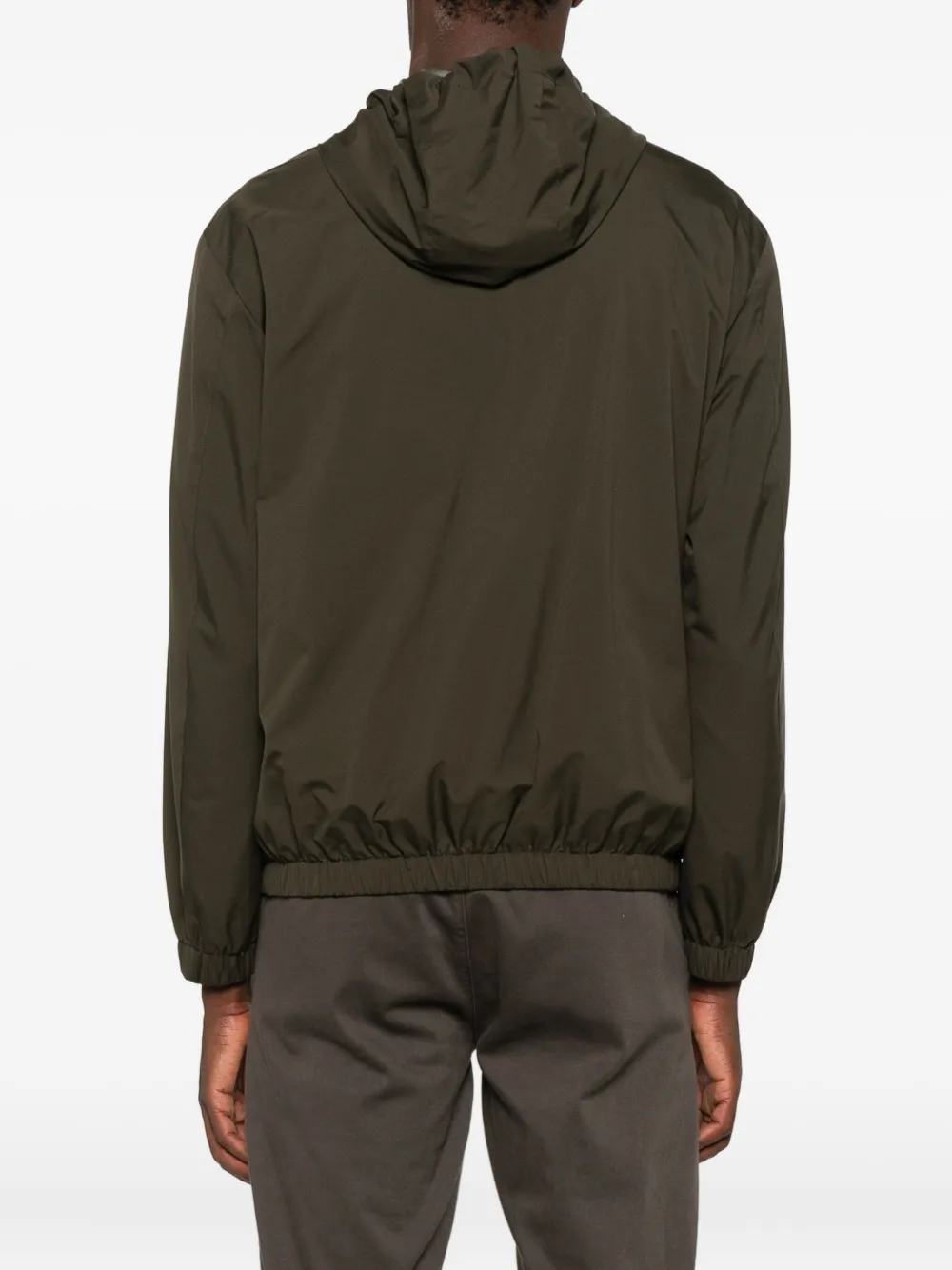 Montecore Zip-up Hooded Jacket In Green
