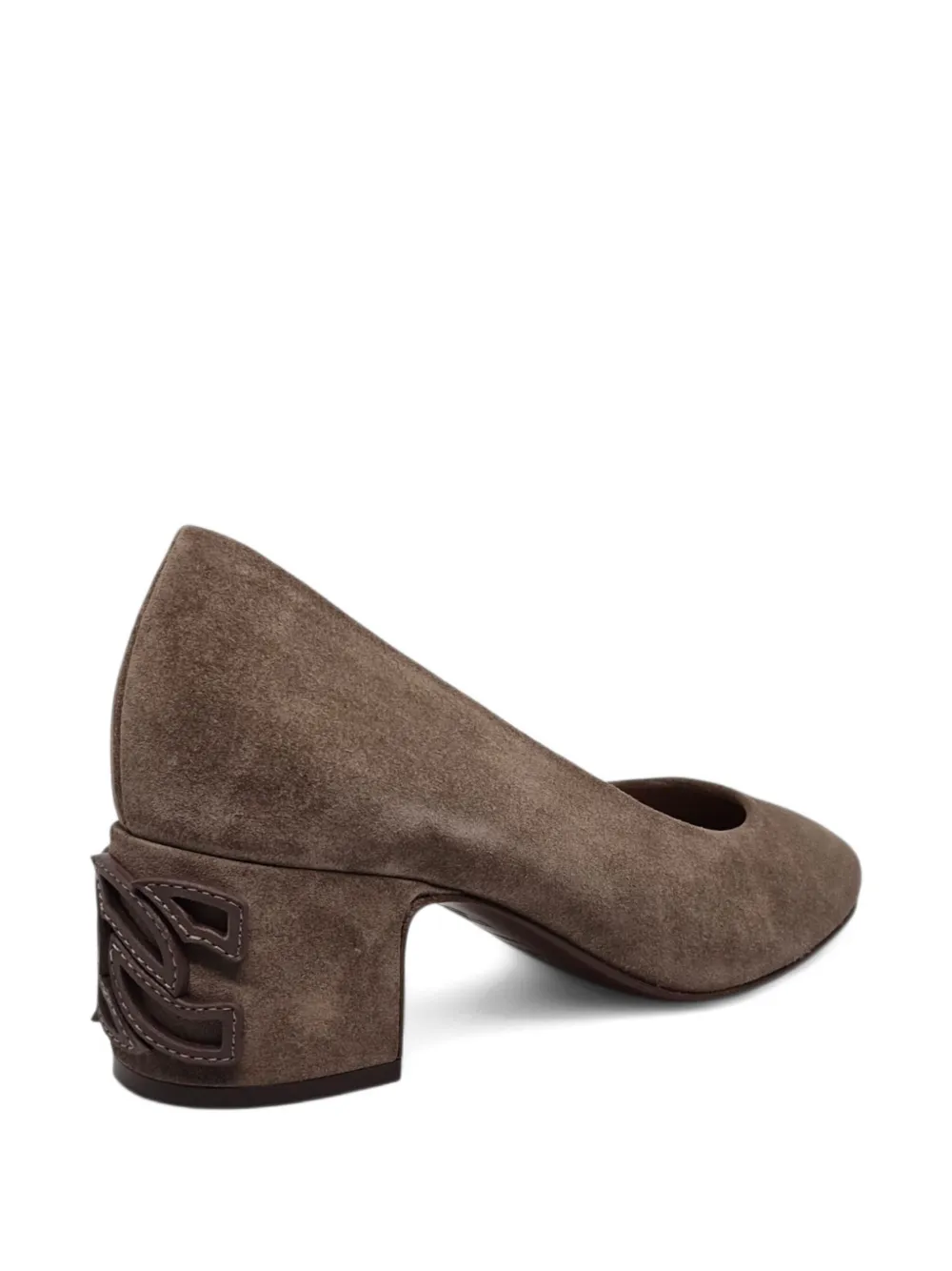 Casadei cutout block-heel pumps Bruin