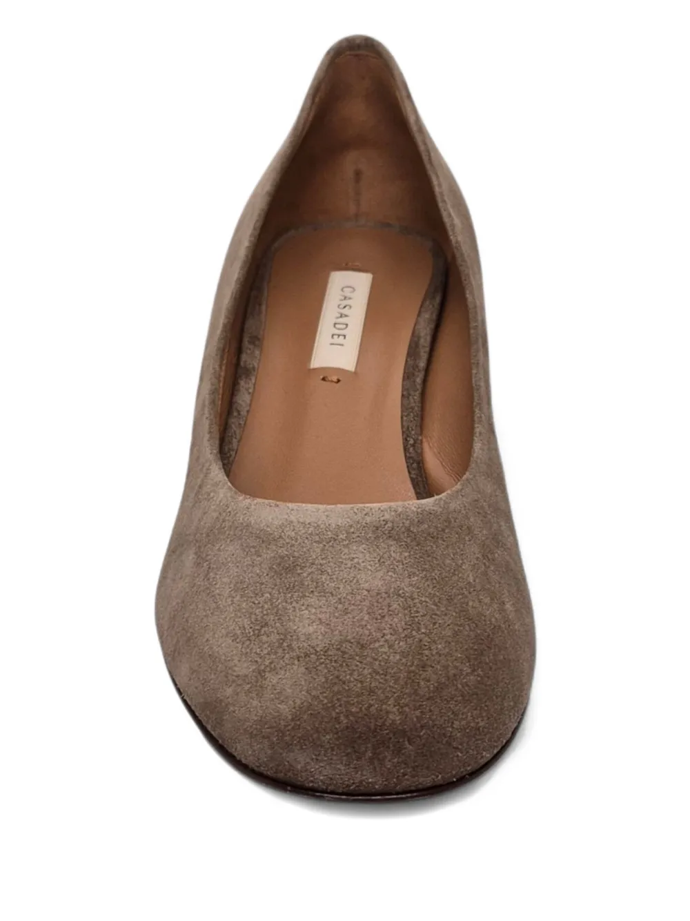 Casadei cutout block-heel pumps Bruin