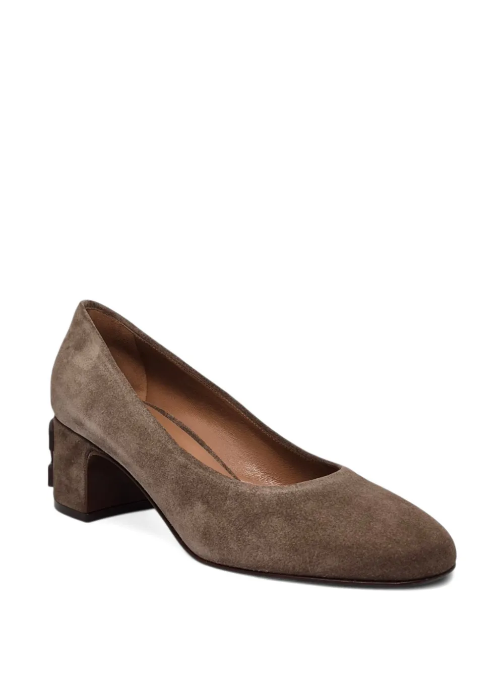 Casadei cutout block-heel pumps Bruin