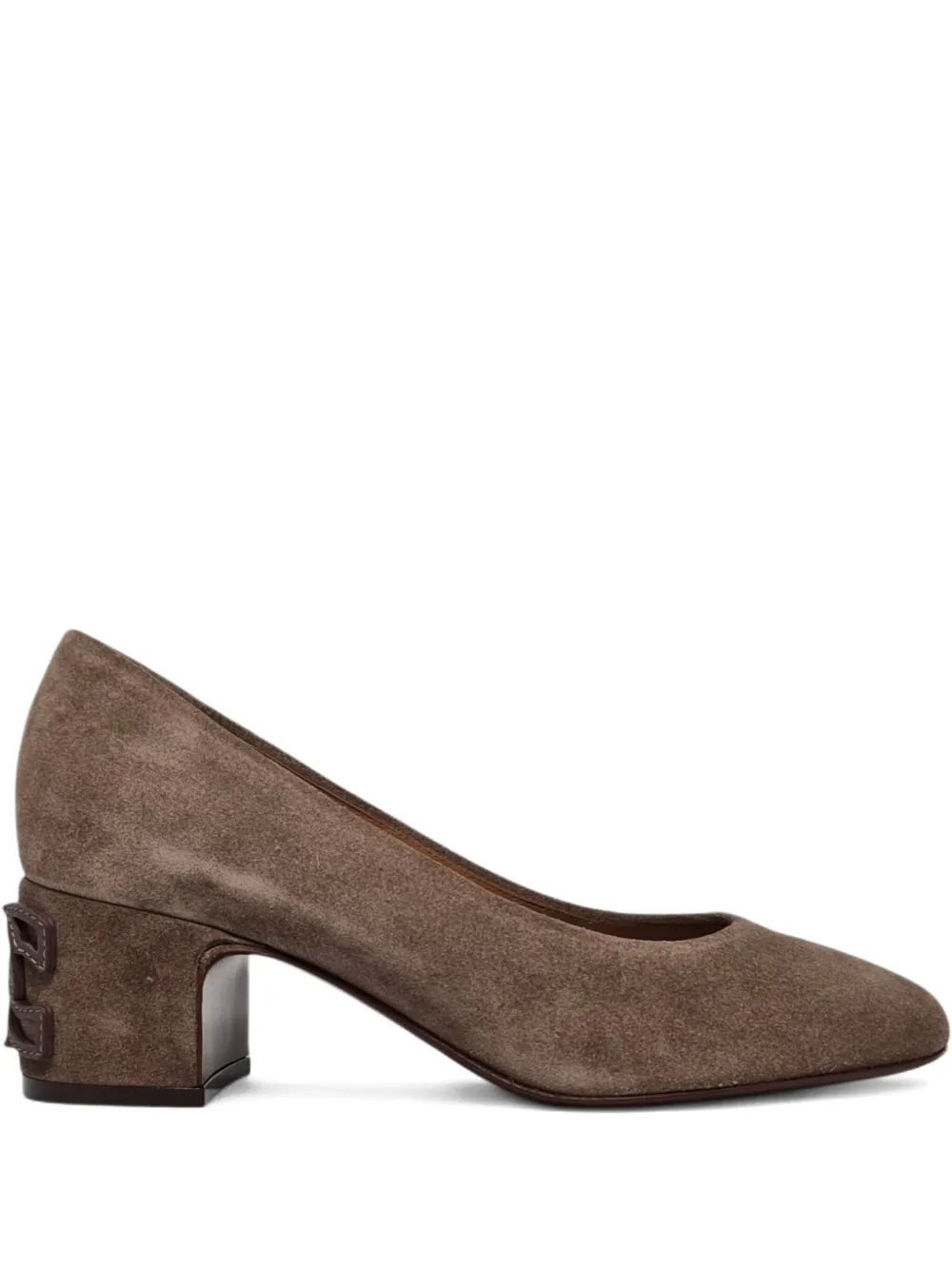 Casadei cutout block-heel pumps Bruin