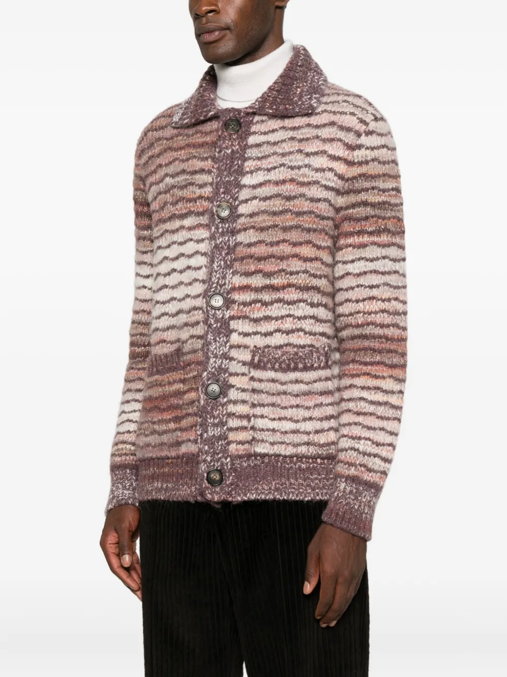 roberto collina ブラウン ニットロングカーディガン roberto collina ブラウン ニットロングカーディガン