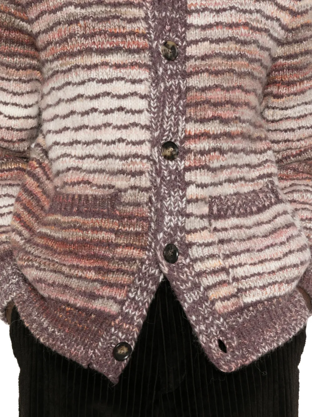 Roberto Collina ストライプ カーディガン | ブラウン | FARFETCH JP