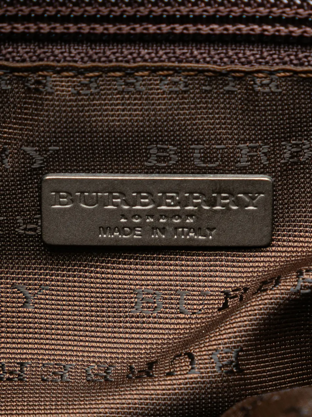Pre-owned Burberry 2000-2017 House Check Coated Canvas Backpack In Brown