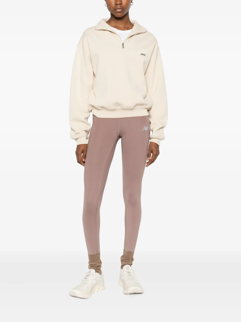 New Balance Harmony High-rise Leggings In Gray