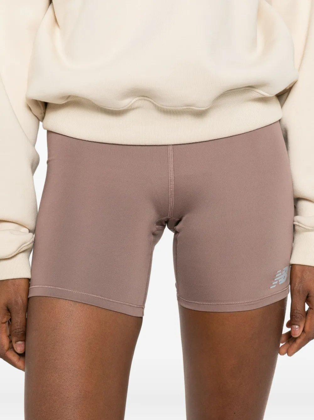 New Balance Harmony Logo-print Performance Shorts In Pink