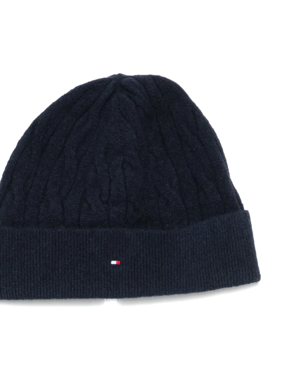 Tommy Hilfiger Junior Kabelgebreide muts - Blauw