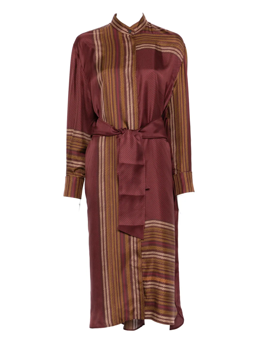 Max Mara Pietre striped midi dress - Rosso