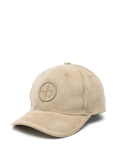 Stone Island Junior gorra texturizada de pana