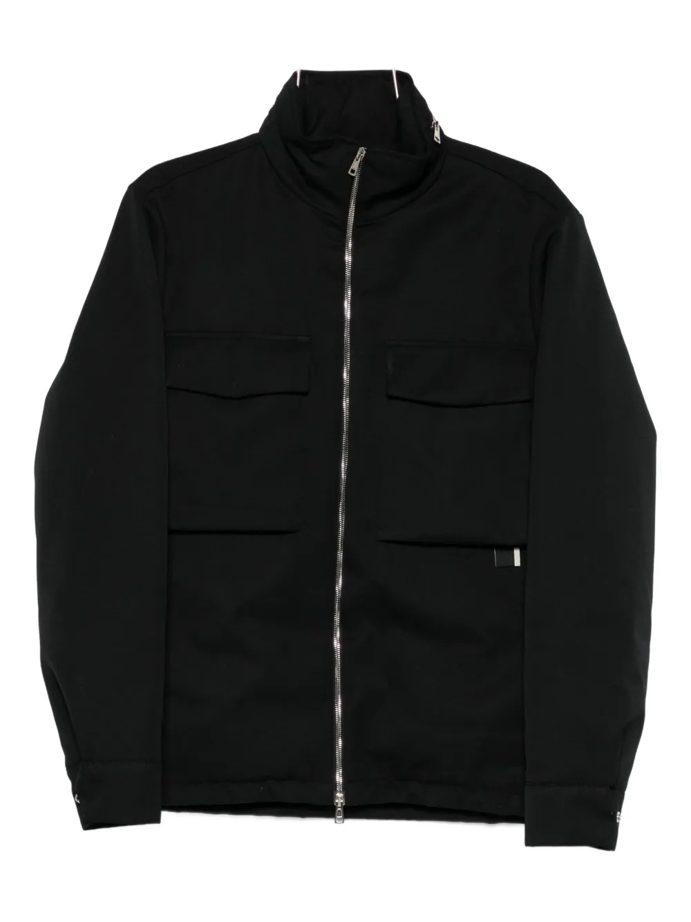 Low Brand chamarra con cuello de tortuga y cierre | negro | Image 1