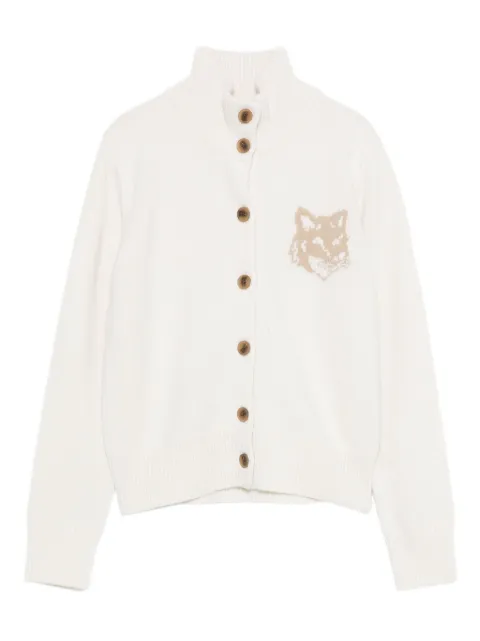 Maison Kitsuné fox-motif wool cardigan