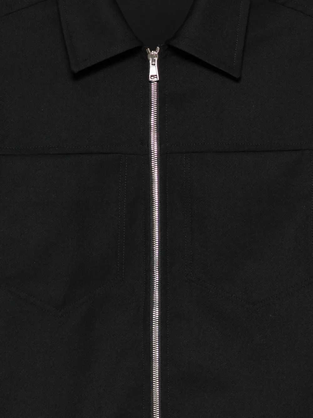 Low Brand Overhemd met rits Zwart