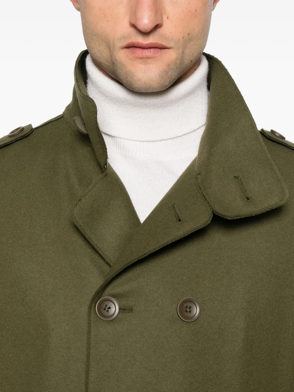 Herno Button-down jas Groen