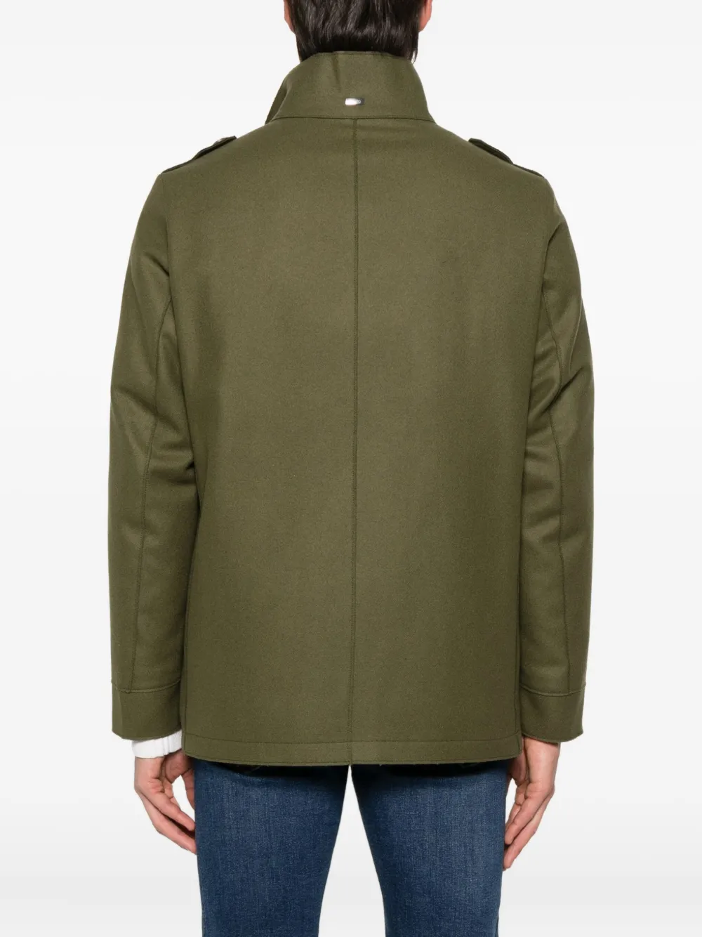 Herno Button-down jas Groen