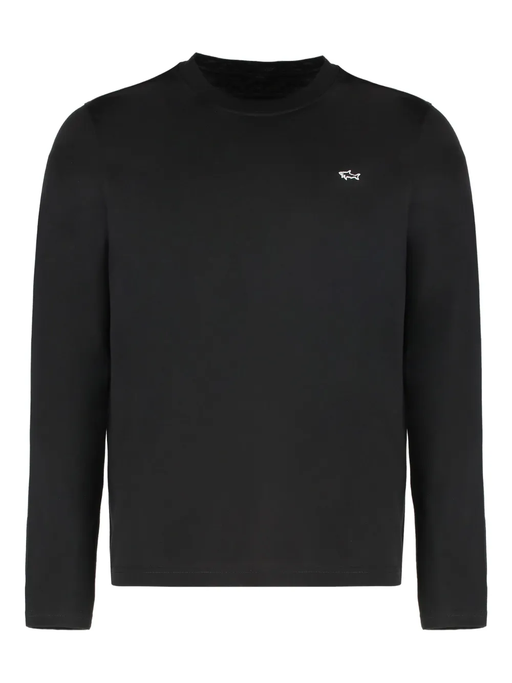 Paul & Shark Logo-embroidery Long-sleeve T-shirt In Black