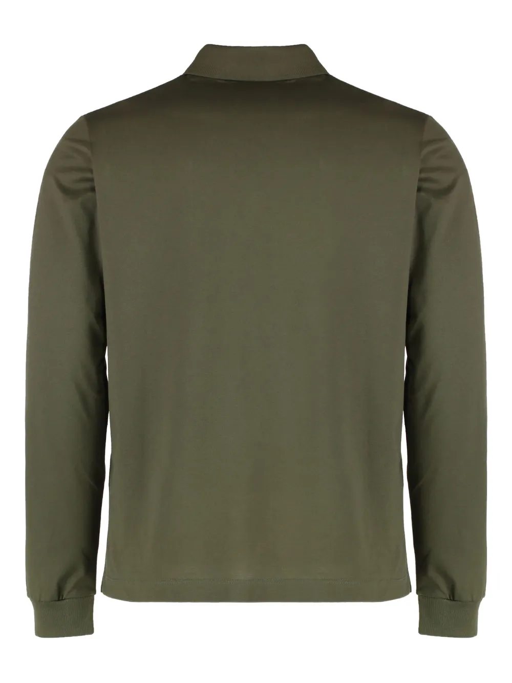 Paul & Shark logo-embroidery long-sleeve polo shirt - Groen