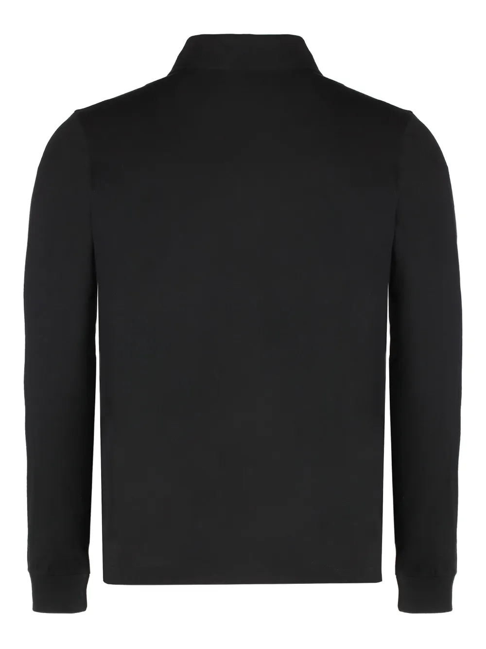 Paul & Shark logo-detail long-sleeve polo shirt - Zwart