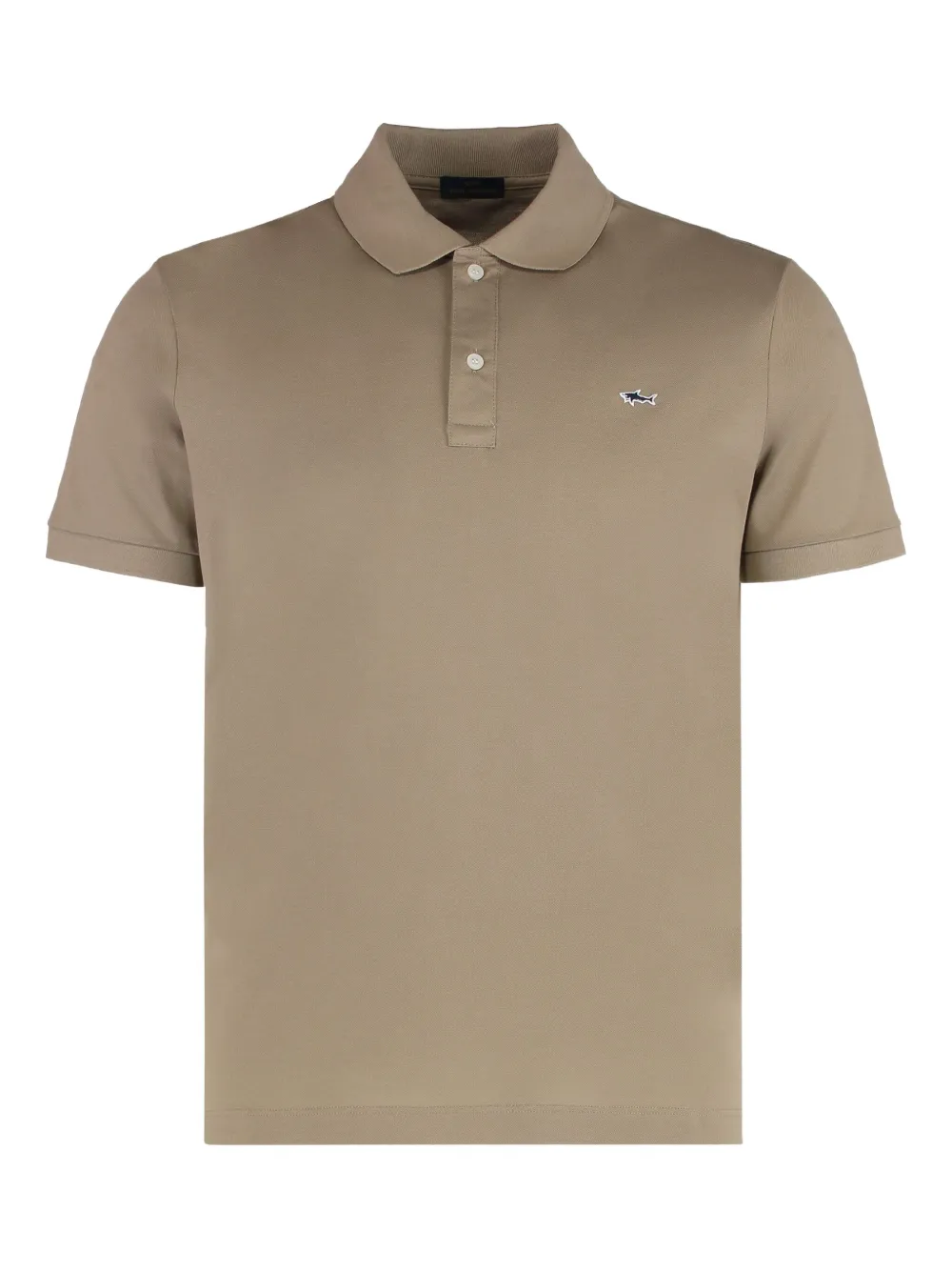 Paul & Shark logo-embroidery cotton polo shirt | Brown | Image 1