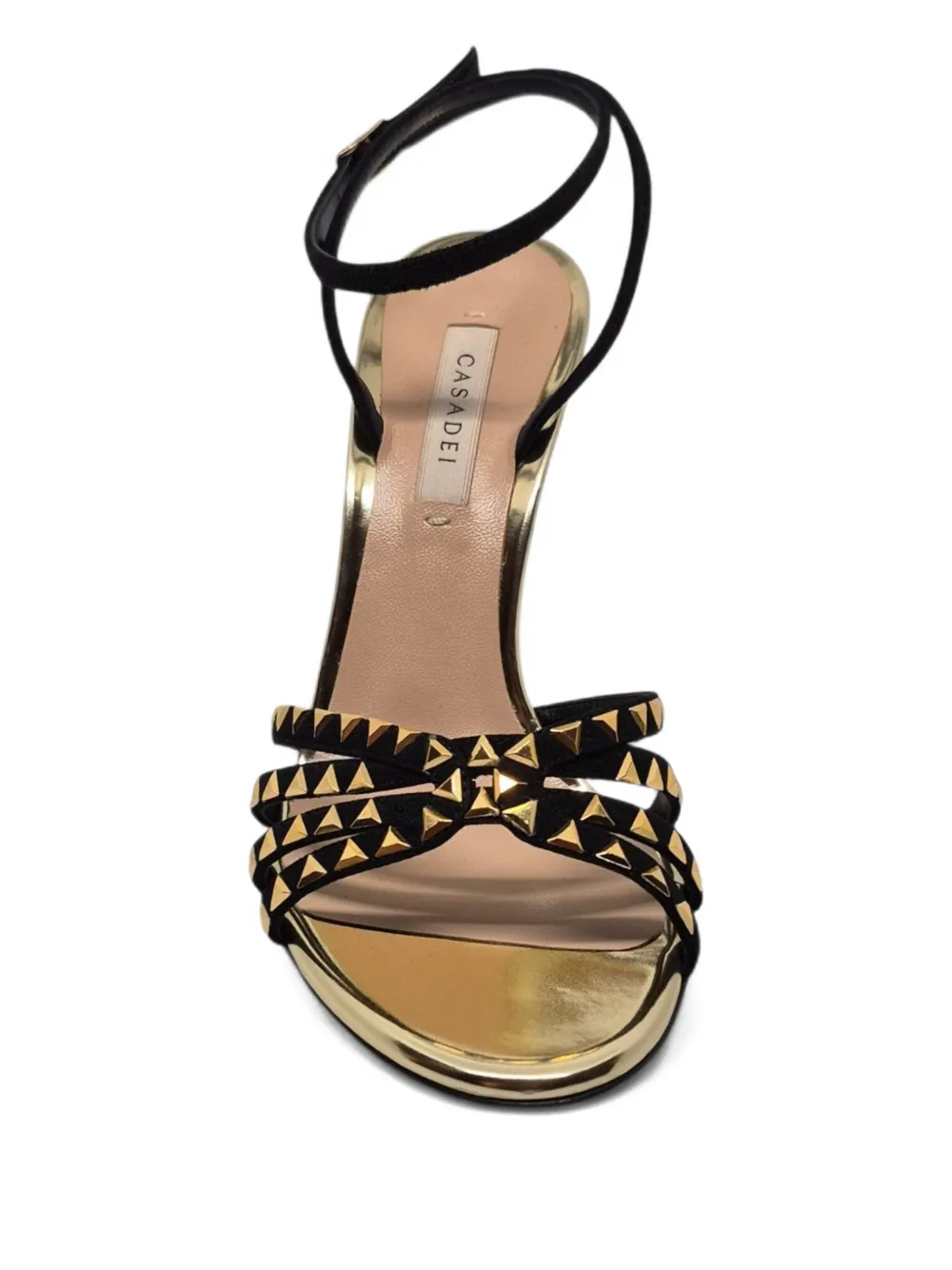 Casadei studded strappy sandals Zwart