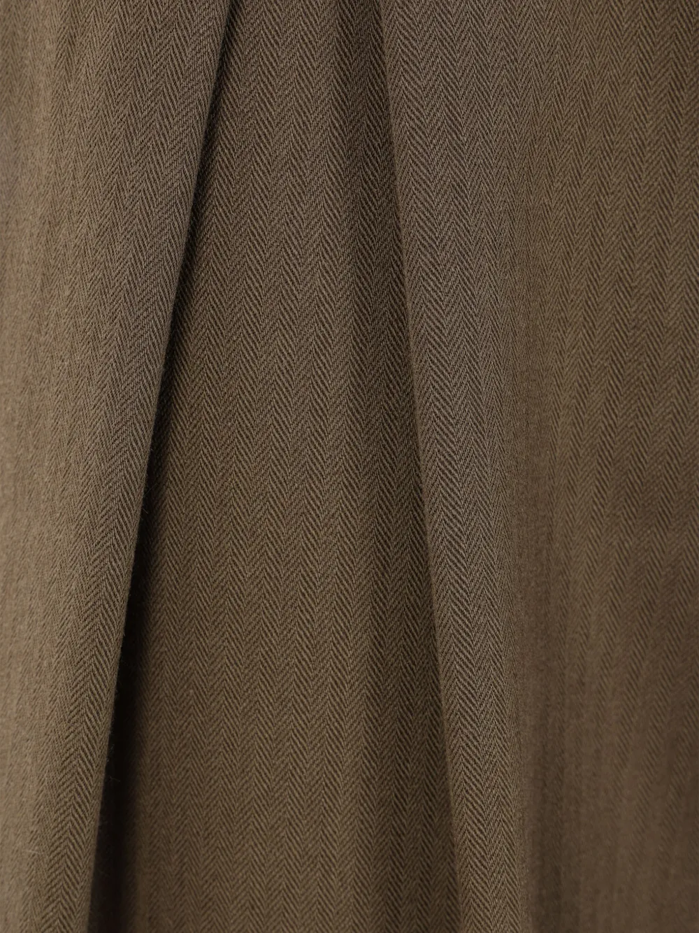 Comme Des Garçons Homme Deux Pleated Herringbone Trousers In Green