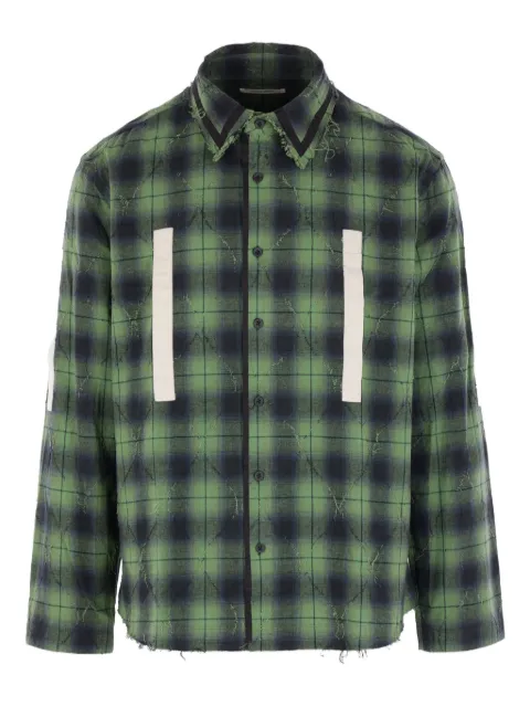 Craig Green camisa con aplique de cuadros