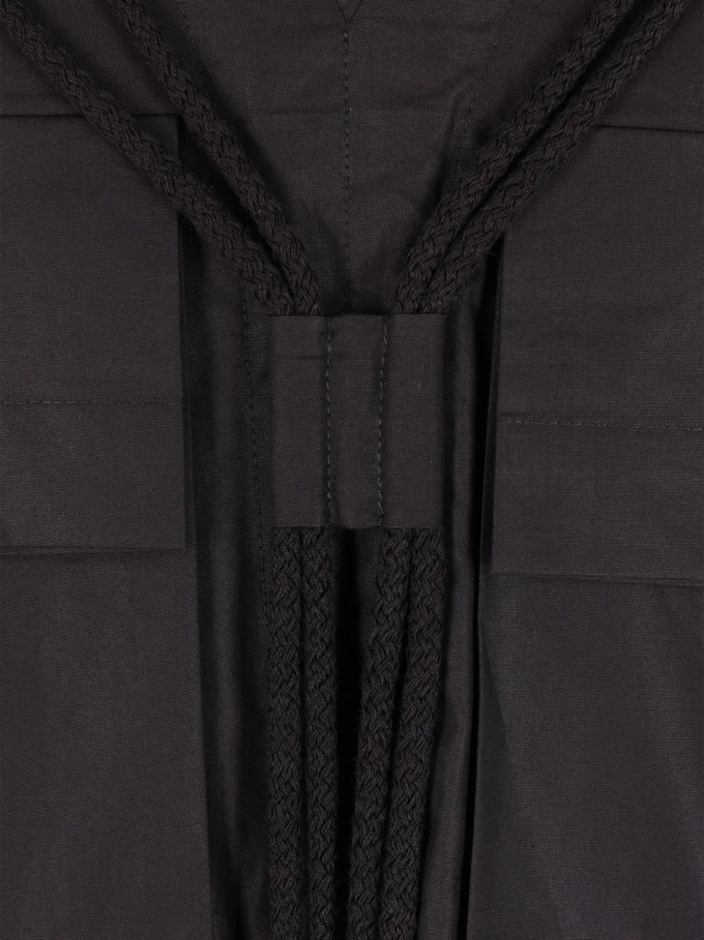 Craig Green Jack met hoge kraag en capuchon Zwart