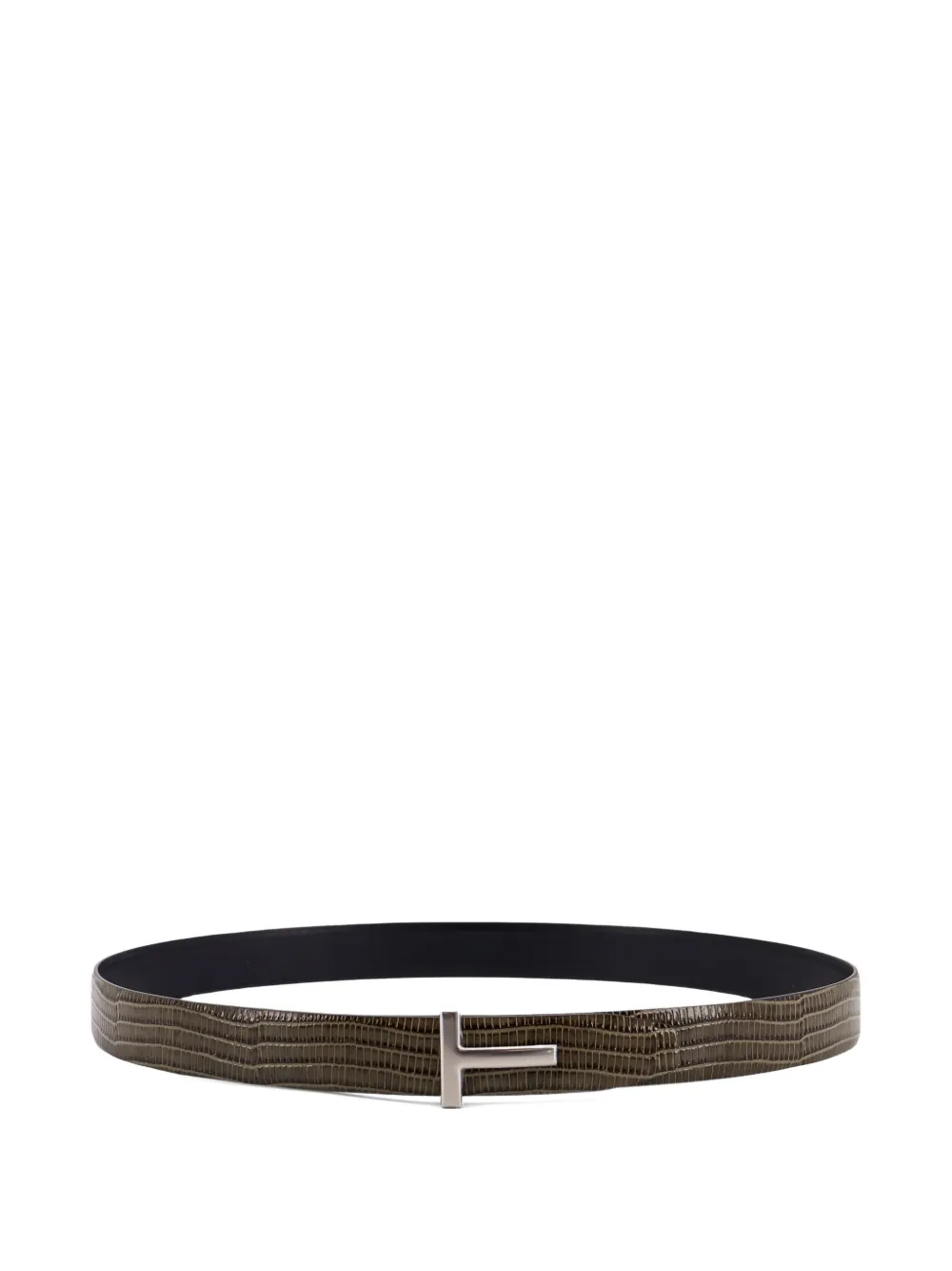 TOM FORD logo-buckle belt - Bruin