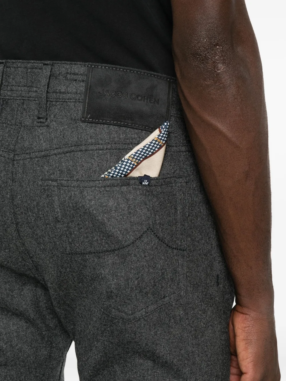Jacob Cohen Five-pocket Trousers In Black