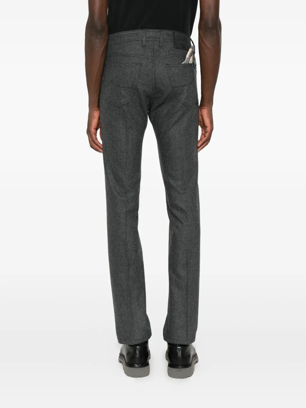 Jacob Cohen Five-pocket Trousers In Black