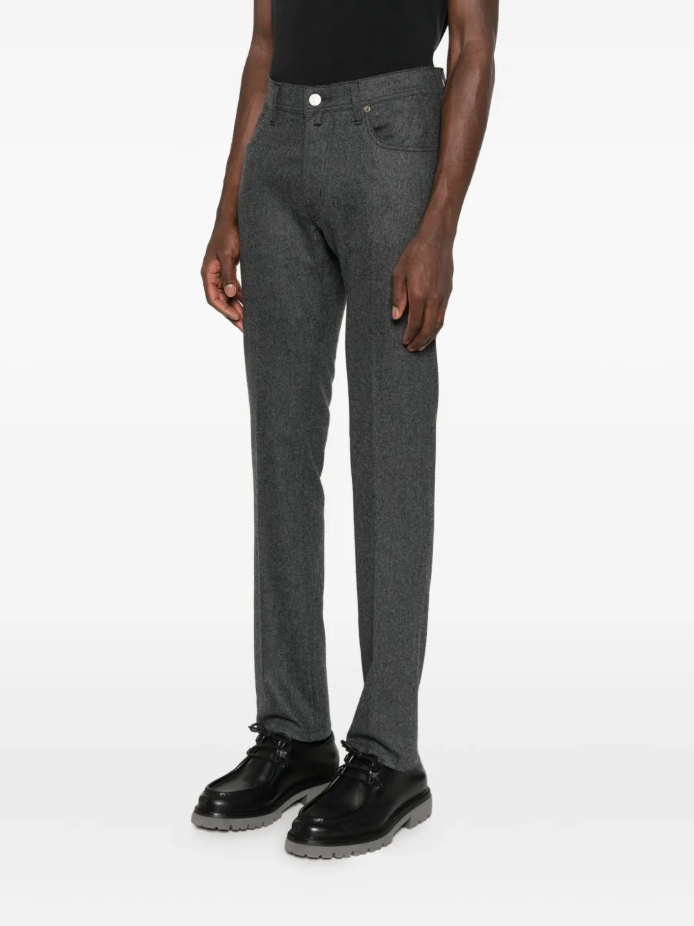 Jacob Cohen Five-pocket Trousers In Black