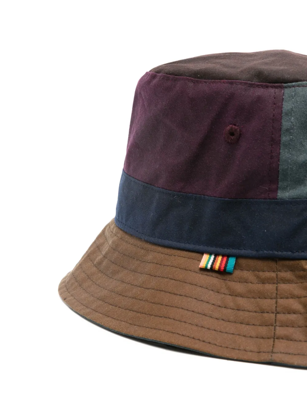 Barbour Panelled Bucket Hat In Brown