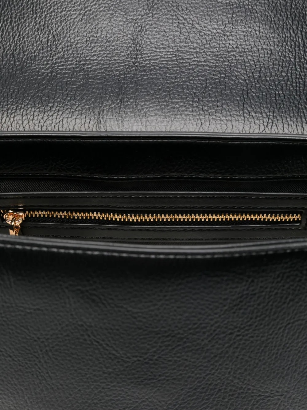Love Moschino Stud-detail Logo-embroidered Crossbody Bag In Black