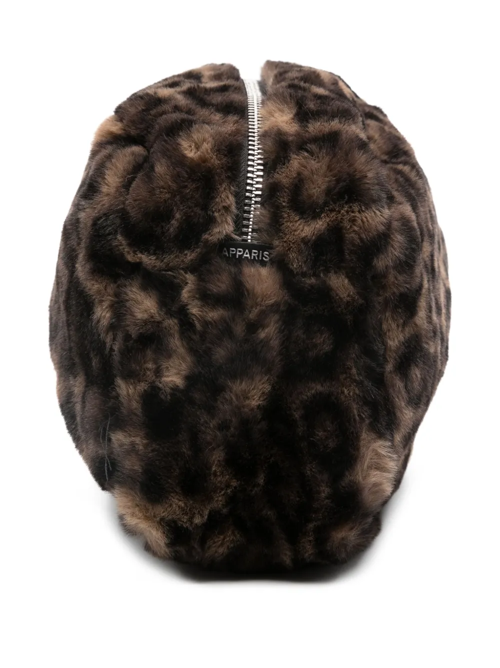Apparis leopard-print Zip Clutch Bag | Brown | FARFETCH CA