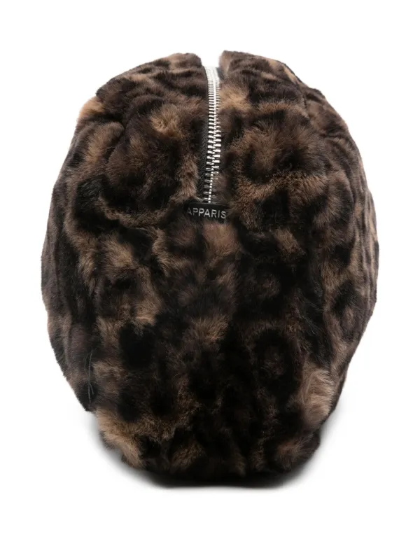 AP STUDIO 購入APPARIS Leopard clutch bag Apparis leopard-print Zip Clutch Bag | Brown | FARFETCH CA