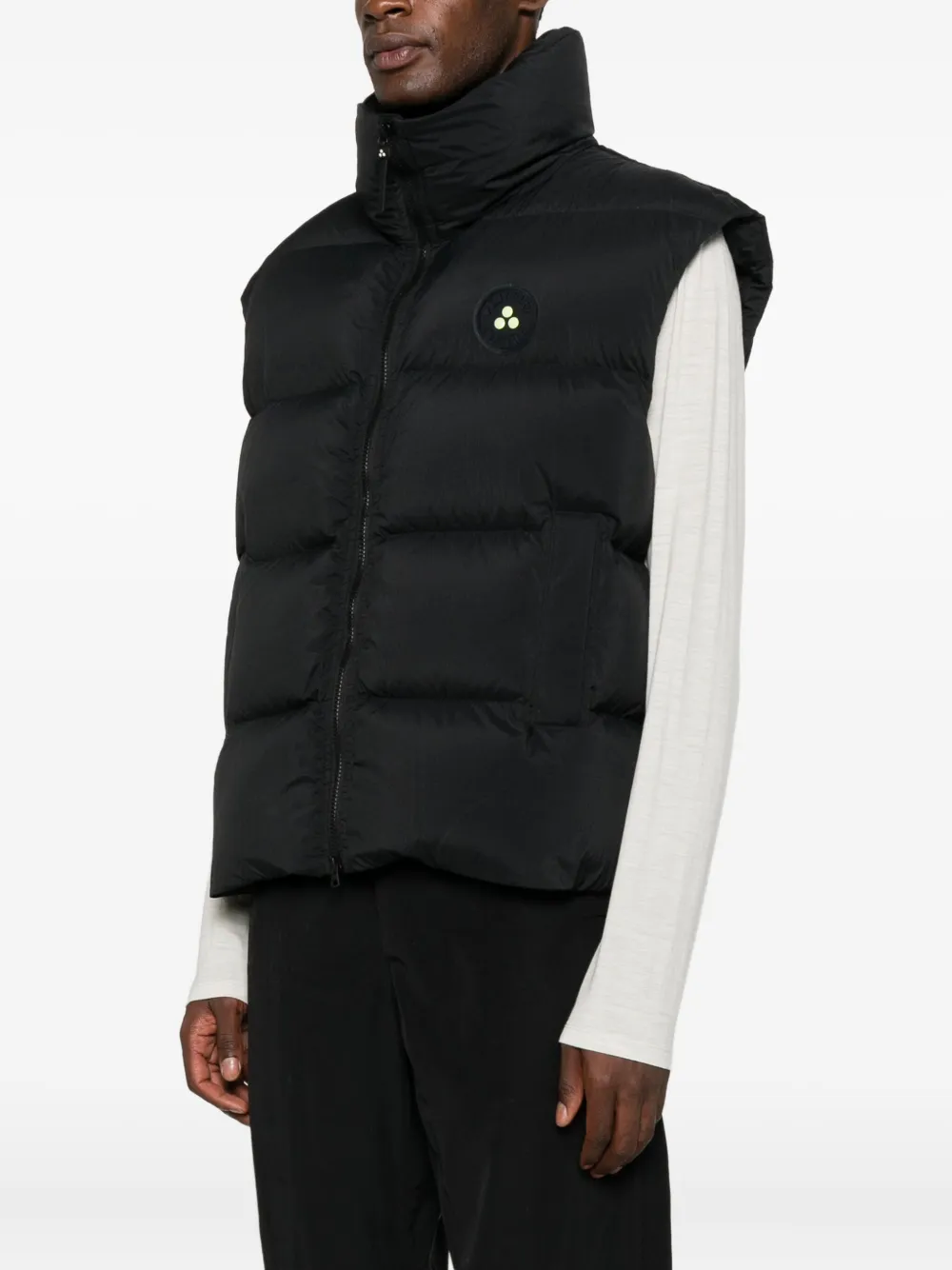 Peuterey Long-sleeved Down Jacket In Black