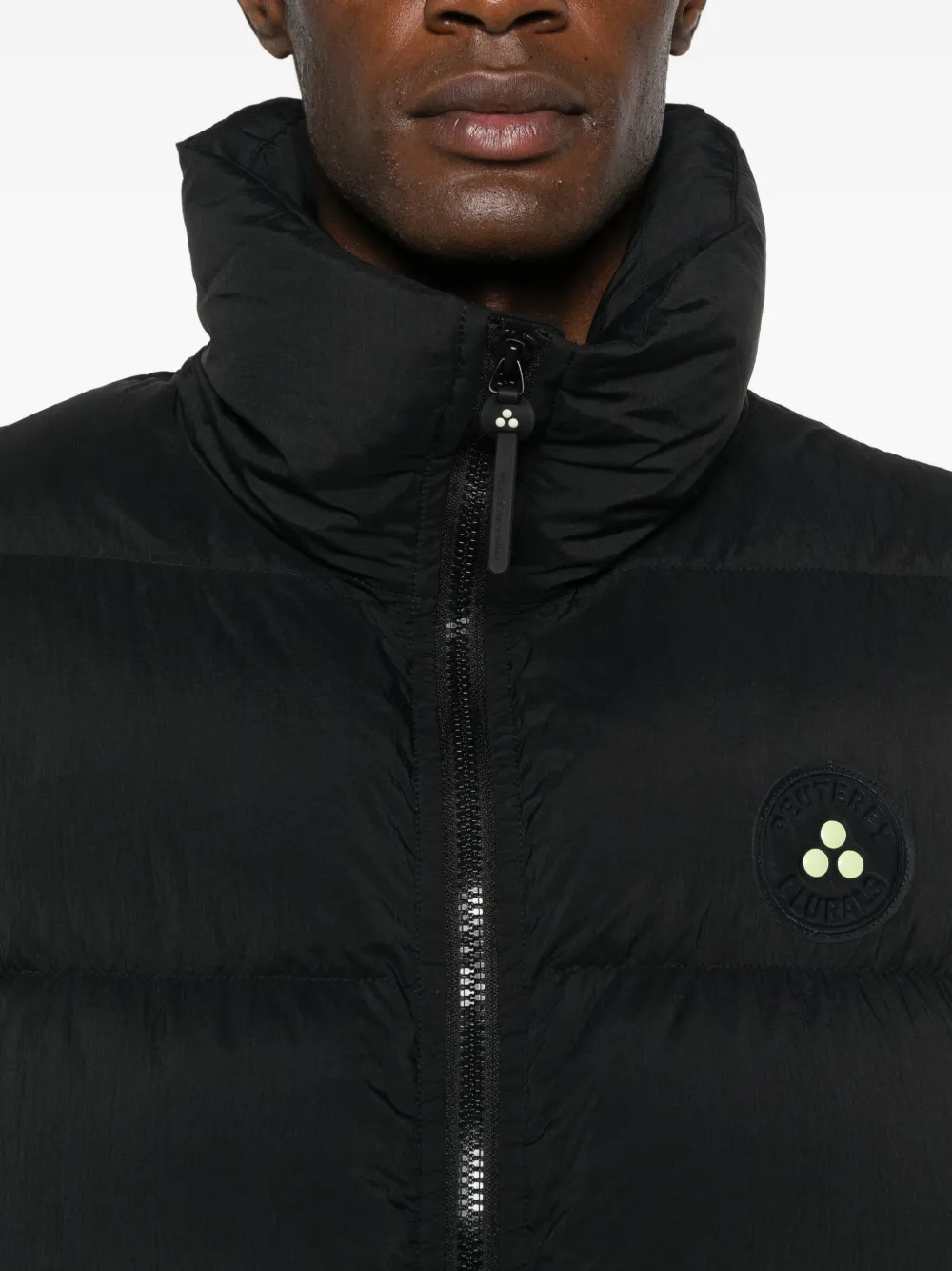 Peuterey Long-sleeved Down Jacket In Black