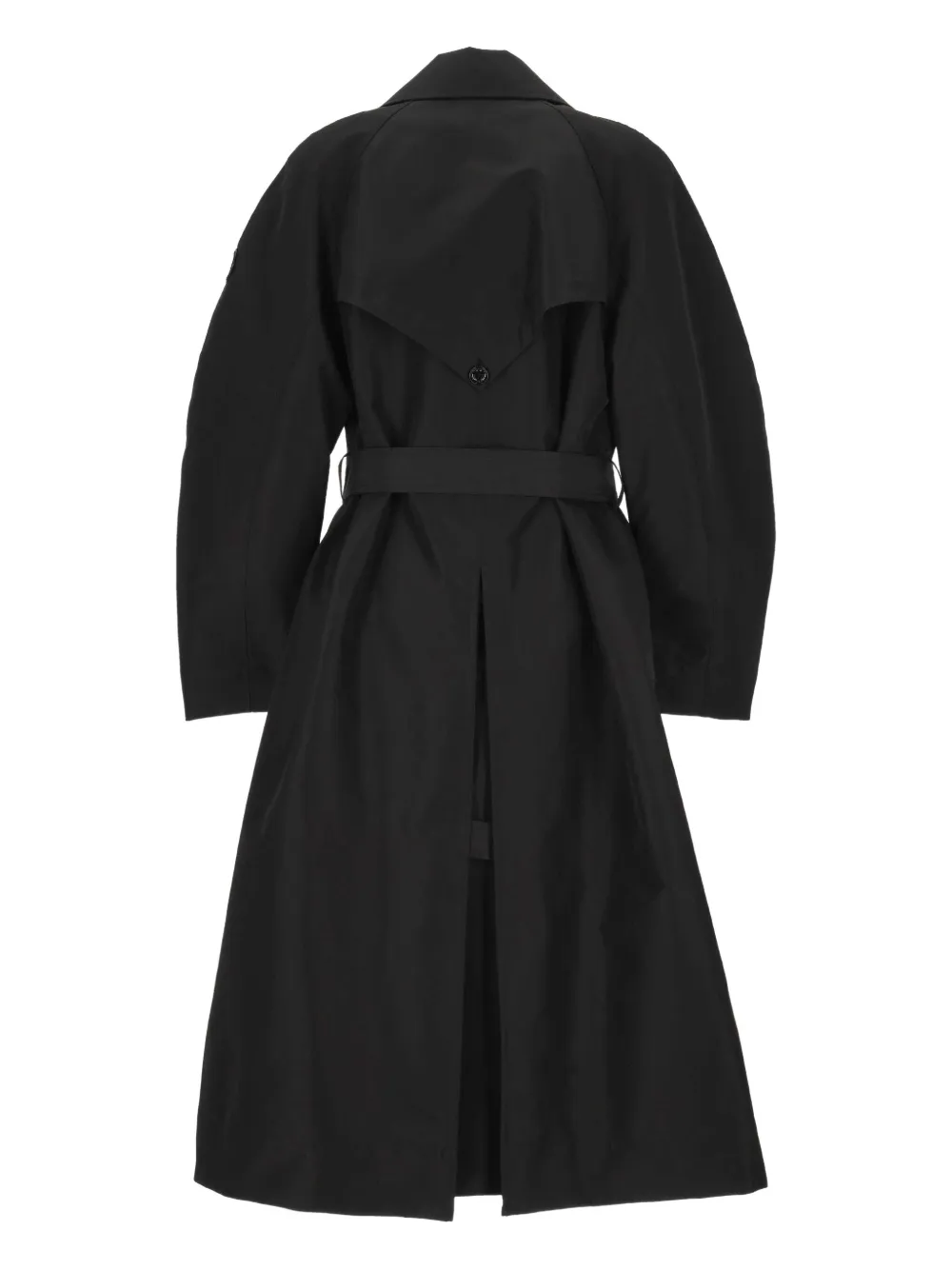 Moncler X Ee72 By Edward Enninful Belted Double-breasted Trench Coat In Black