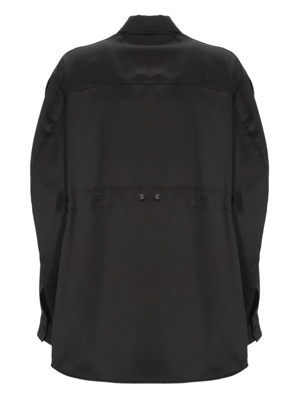 Moncler X Ee72 By Edward Enninful Long Sleeve Shirt In Black