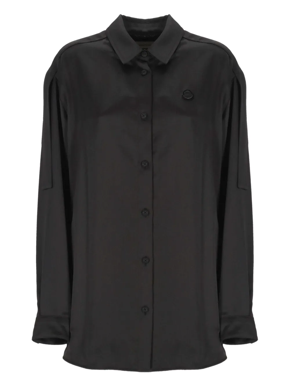 Moncler X Ee72 By Edward Enninful Long Sleeve Shirt In Black