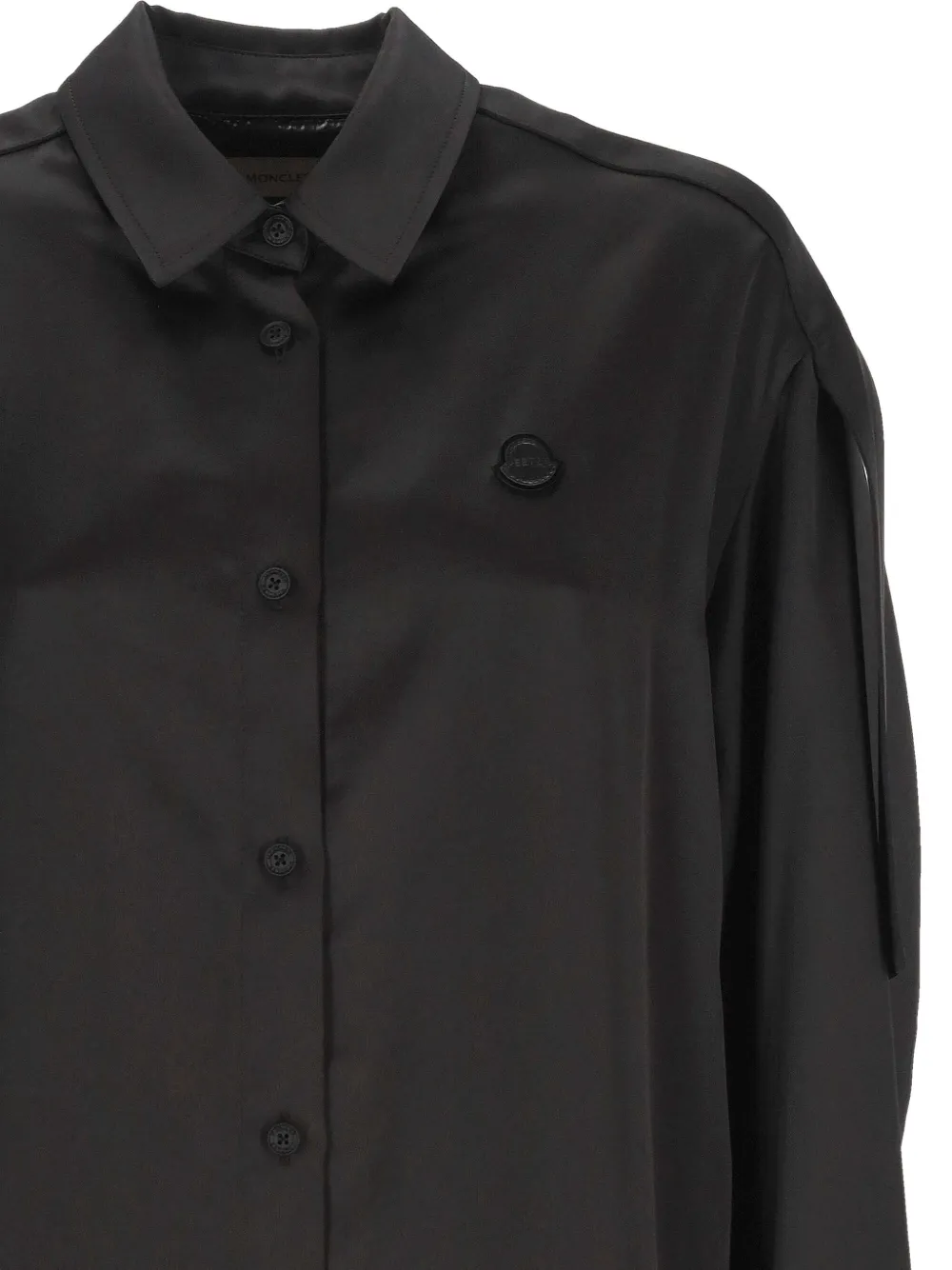 Moncler X Ee72 By Edward Enninful Long Sleeve Shirt In Black