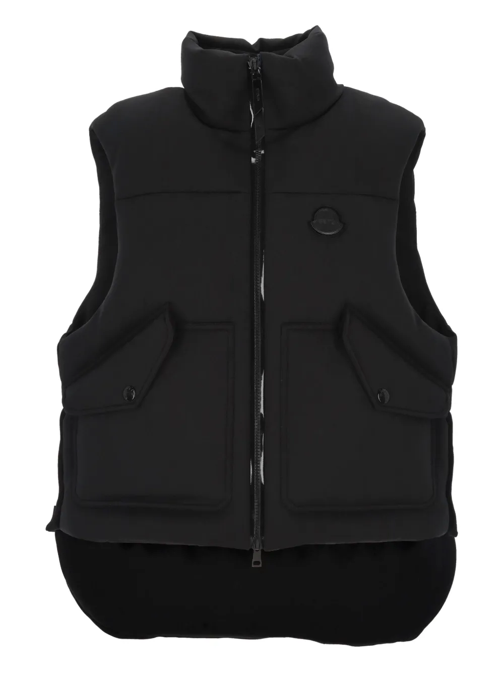 Moncler X Ee72 By Edward Enninful Otis Puffer Vest In Black