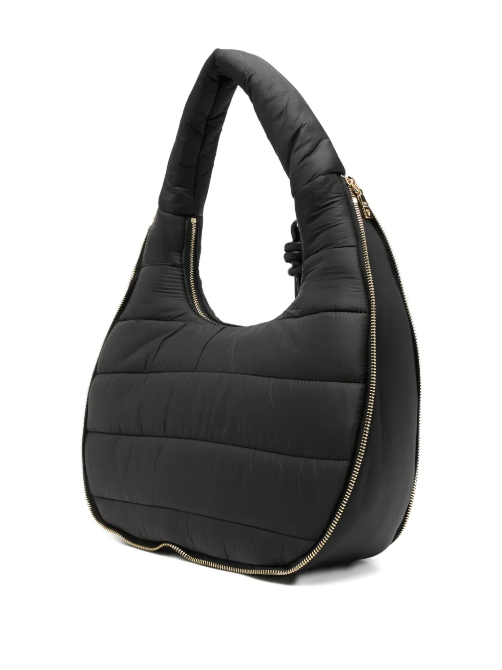 Love Moschino heart-plaque quilted tote bag - Zwart