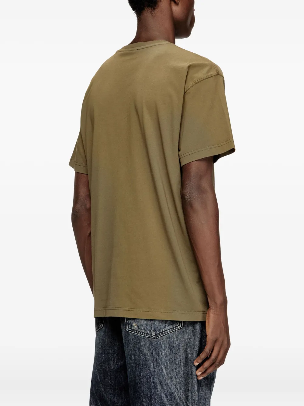 Diesel T-Norm-V7 T-shirt met ronde hals Beige