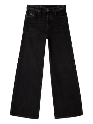 Diesel D-Akii 068HN Bootcut Jeans | Black | FARFETCH AU