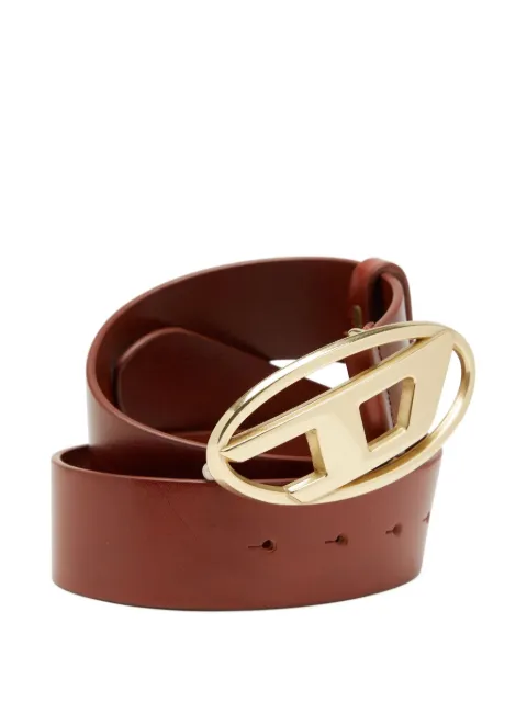 Diesel B-1dr logo-buckle leather belt