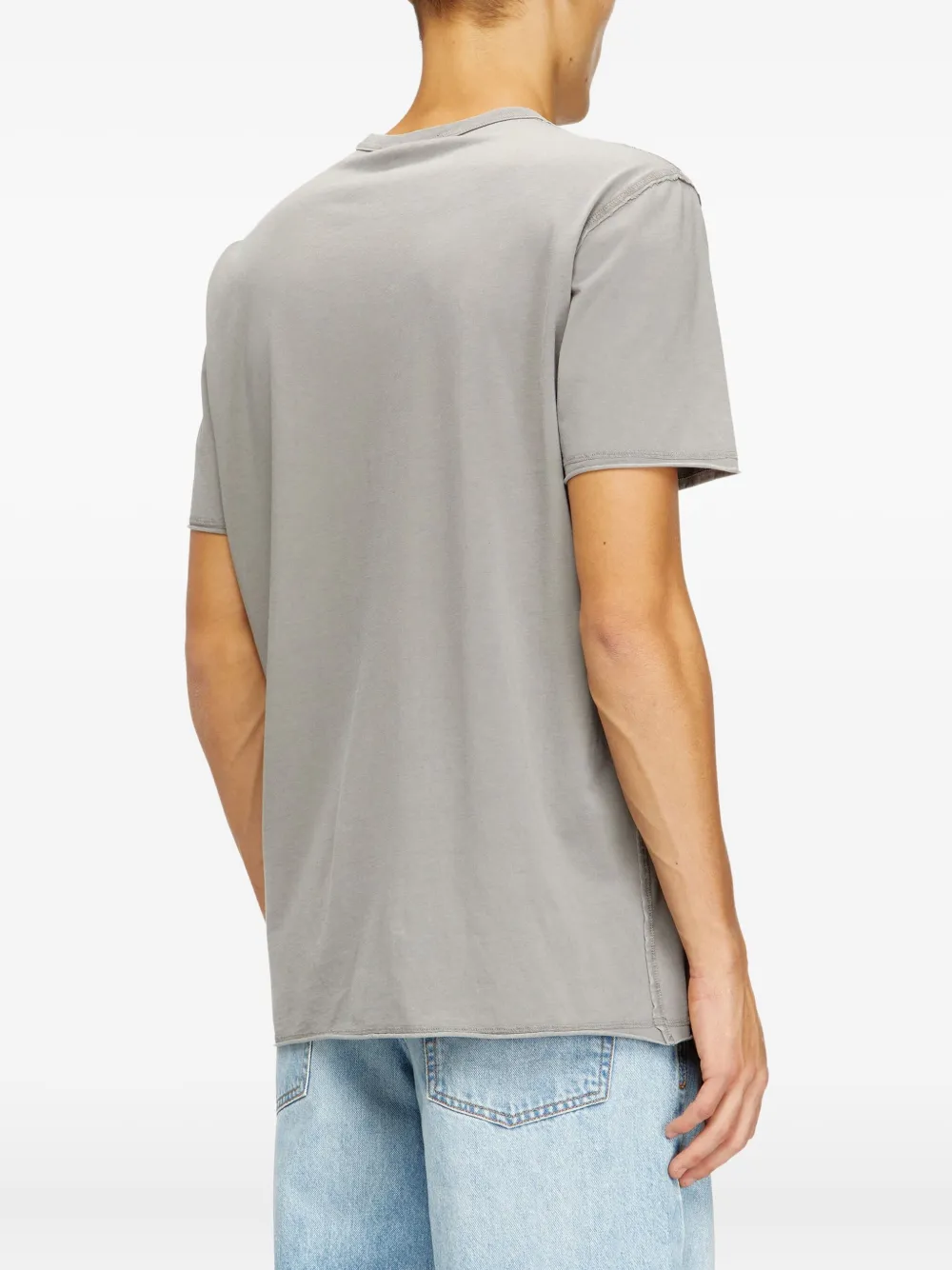 Diesel T-Rawjust T-shirt met logo Grijs